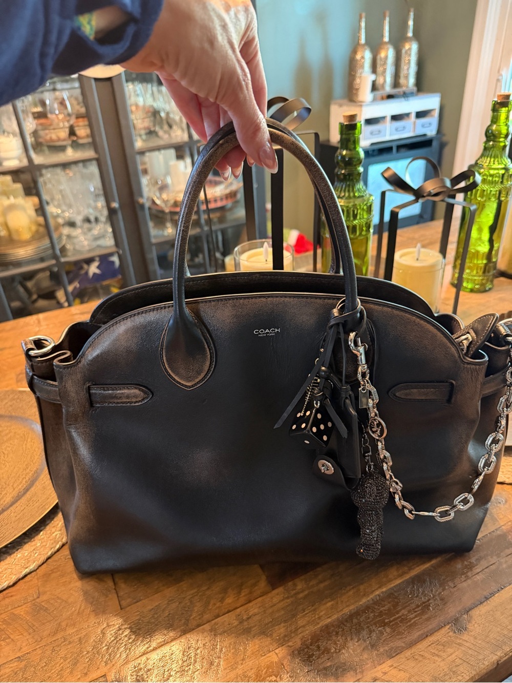 Coach Runway Soft Empire Carryall Loved Leather 40 Bag - Picture 11 of 11